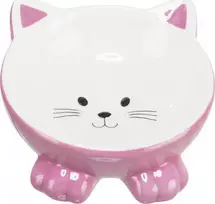 TRIXIE gyvūnų augintinių dubenėlis, keramikinis, katės formos, 0.15 l/ø 14 cm