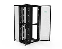 „Hewlett Packard“ (HP) HPE stelažas 42U 600 mm x 1075 mm G2 komplektuotas pažangus padėklų stovas + šoniniai skydai ir įdėklai.
