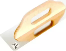 EPM lygi nerūdijančio plieno mentele medinė rankena 780x130mm (E-323-6780)
