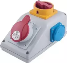 Pawbol Fiksuotosios grandinės pertraukiklis R- BOX KOMAPKT 1x32A / 5P 1x250V, išjungtas 0 / 1 (B.32501)