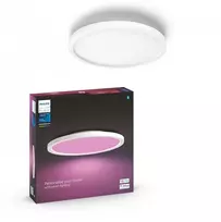 Lubinis šviestuvas Lampa sufitowa Signify Philips Hue Baltas & Col. Amb. Panel apvalus Surimu Baltas