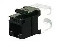 Solarix Keystone CAT6 UTP RJ45 juoda SXKJ-6-UTP-BK