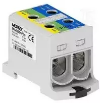 MOREK OTL-PEN95 jungtis geltonai žalia, mėlyna 2xAl/Cu 6-95mm² 1000V Universalus gnybtas TN-C-S MAA2095P10 instaliacijai