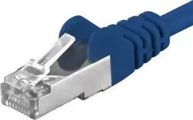 PremiumCord PREMUMCORD Lovos kabelis CAT6A S- FTP, RJ45- RJ45, AWG 26 / 7 1m modrá