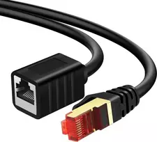 Spacetronik Kabelis LAN ilgintuvas CAT7 juoda 1m