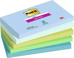 Post-It 3M Post-it® Super lipdukai, OASIS, 76x127mm, 5x90 kortelės.