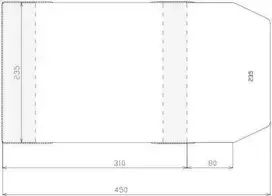 Sztapel Reguliuojamas dangtis 235x390mm (50vnt)