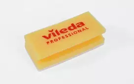 Vileda Valymo kempinė „Super“ su rankena, balta, 10 vnt./pak.