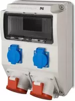 Elektro Plast Nasielsk Elektro-Plast 9 moduliai 2x2P + Z 2x5P / 16A be RS- 9 apsaugos (6221-0)
