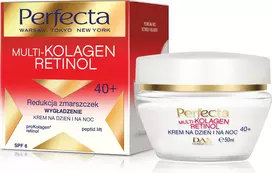 Perfecta Veido kremas Multi- Colagen Retinol 40 + lyginamoji 50ml