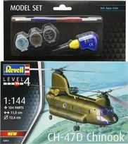 Revell CH-47D Chinook 1/144 dovanų rinkinys su dažais, klijais, teptuku
