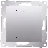Kontakt-Simon Simon 54 GO Mygtukas valdiklis roletų valdymui išmaniuoju telefonu WiFi 2x5A 230V (modulis) matinis sidabras DEZ1W.01/43