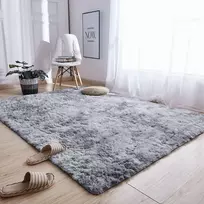 Strado Ombre Shaggy kilimas Strado 120x160 OmbreSilver (Light Pilkas) universalus