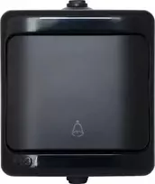 Kos Elektro System KOS BRYZA Skambučio mygtukas IP54 10AX 250V juoda 180904