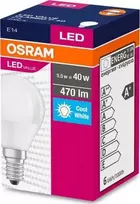 LED lemputė OSRAM, P40, E14, 5 W, 470 lm, 4000 K