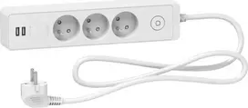 Galios juosta Schneider Electric Viršįtampis 3 lizdai 1,5 m (ST933U1W)
