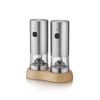 Caso  Salt and Pepper Grinder | SpiceDuo | Electric | Housing material Stainless steel | Lithium | 01836 | 4038437018363