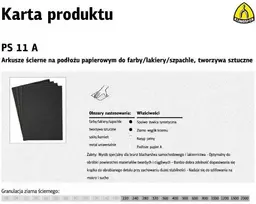 KLINGSPOR VANDENIUI ATSPARUS ŠVITRINIS POPIERIUS P 360 PS11A/50vnt.