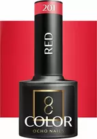 Activeshop Hibridinis nagų lakas Ocho Nails Raudona, raudona 201, 5 g