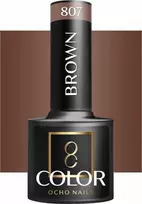 Activeshop Hibridinis nagų lakas Ocho Nails Color Brown, 807 ruda, 5 g