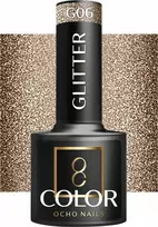 Activeshop Hybridinis nagų lakas Ocho Nails Glitter G06, 5 g