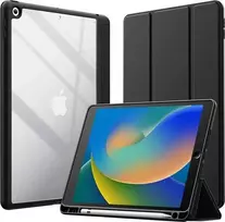 Crong PrimeFolio - dėklas skirtas iPad 10.2” (2021-2019) with stand and Apple Pieštukas charging (Juodas)