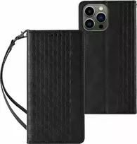 Hurtel Magnet Strap dėklas su dirželiu skirtas Samsung Galaxy S23 Ultra, juodas
