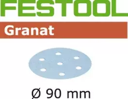 Festool Šlif. popierius eksc. šlifuokliui; Granat; Ø90 mm; P120; 100vnt.