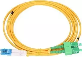 Extralink SC/APC-LC/UPC | Patchcord | Jednomodowy, dvipusis, G652D, 3mm, 20m