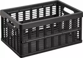 Sulankstoma plastikinė dėžė M Plast Team 16.3/3.5x35.5x24.2cm juoda