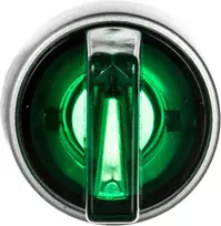 Spamel Jungiklis 3 -pusė žalia 2Z apšviesta 230V AC nikelio žiedas (ST22- P3L.Z- 20- LED\ 230AC)