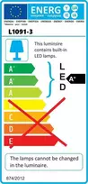 Dedra Sieninis viestuvas su judesio davikliu SLIM 30W SMD LED IP44