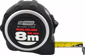 AW-Tools AWTOOLS MATUOKLĖ RITININĖ DVIPUSĖ 8m x 25mm ABS TPR 1-STOP