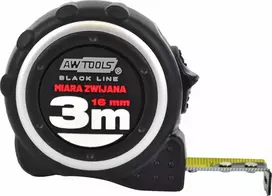 AW-Tools AWTOOLS RULETĖ DVIPUSIS 3m x 16mm ABS TPR 1-STOP