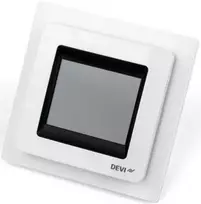 Devi elektroninis termostatas DEVIreg Touch 230V 16A 5-35 ° C IP21 sniegas (140F1071)