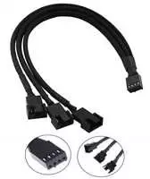 1St Cool 1stCOOL 4-pin - 4-pin x3, 0,25 m, juodas (PWM-SPLIT-3)