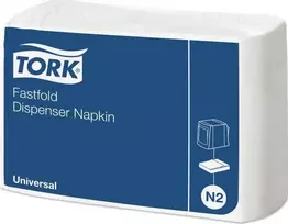 Tork - Baltos dozavimo servetėlės - N2 Fastfold