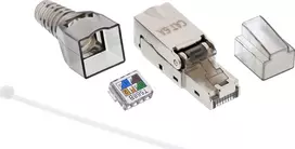 „InLine ®“ RJ45 kištukas, Cat.6A, 500 MHz, montuojamas lauke, ekranuotas