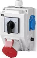 Elektro-Plast Maitinimo rinkinys RS-Z kumštelio jungiklis L-0-P 3P+N+Z 16A, 2x2P+Z 230V pilka 6273-20