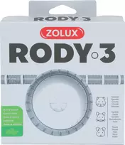 Zolux tylus ratukas pelių ir žiurkėnų narveliui RODY 3 spalvų balta