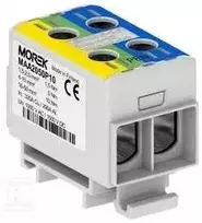 MOREK OTL-PEN50 jungtis geltonai žalia, mėlyna 2xAl/Cu 1,5-50mm² 1000V Universalus gnybtas TN-C-S MAA2050P10 instaliacijai