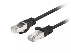 Lanberg 10-Pack Patchcord kat.6 FTP 0.5m juoda Fluke Passed