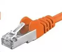 PremiumCord PREMIUMCORD Patch kabelis CAT6a S-FTP, RJ45-RJ45, AWG 26/7 1m oranžinis