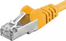 PremiumCord PREMUMCORD Lovos kabelis CAT6A S- FTP, RJ45- RJ45, AWG 26 / 7 1m žlutà