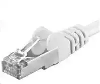 PremiumCord PREMIUMCORD Patch kabelis CAT6a S-FTP, RJ45-RJ45, AWG 26/7 0,25 m baltas