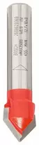 Bosch V formos išdrožos frezos 8 mm, D 12,7 mm, L 10 mm