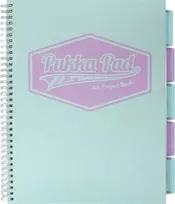 Pukka Pad projektų knyga Pastel A4 / 100K jūrinė grotelės (3vnt)