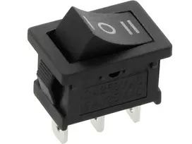 Blow Oem Klavišinis jungiklis MK1012C 3 padėčių svirtis - 20vnt