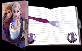 Disney Frozen Diary dovanų rinkinys su 80 lapų ir stebuklingu rašikliu