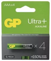 GP Ultra+ AAA šarminės baterijos, 1.5V, 4 vnt.